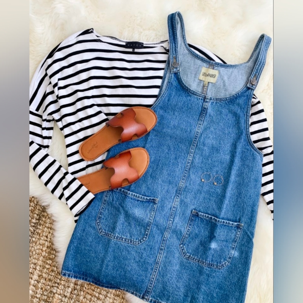 Denim Jumper dress from True Blue